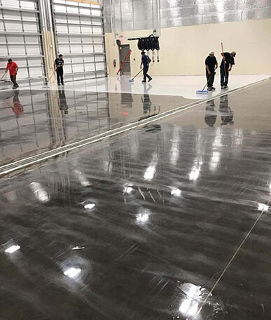 concrete Floor painting Dallas, TX