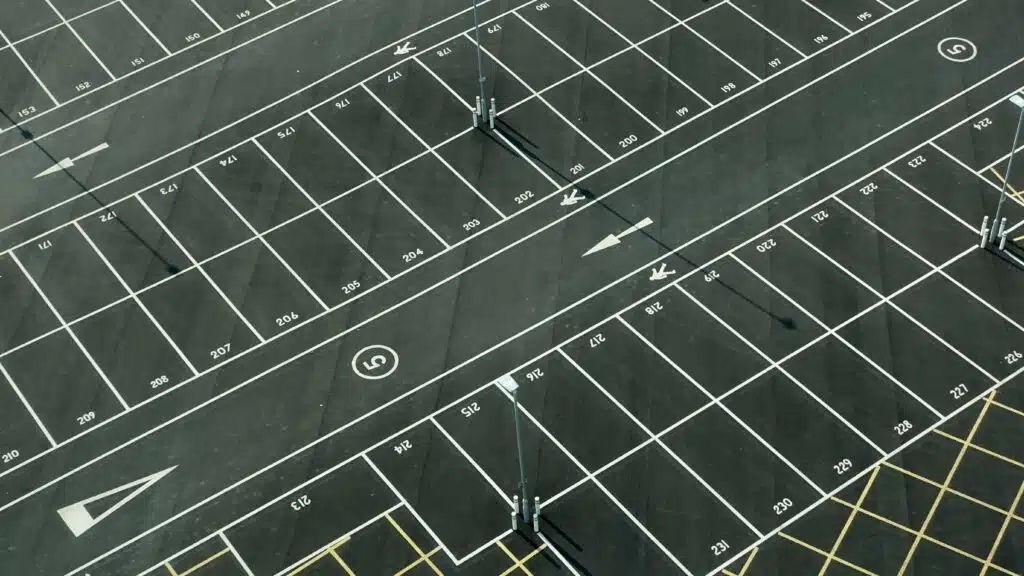 improving business curb appeal through parking lot striping