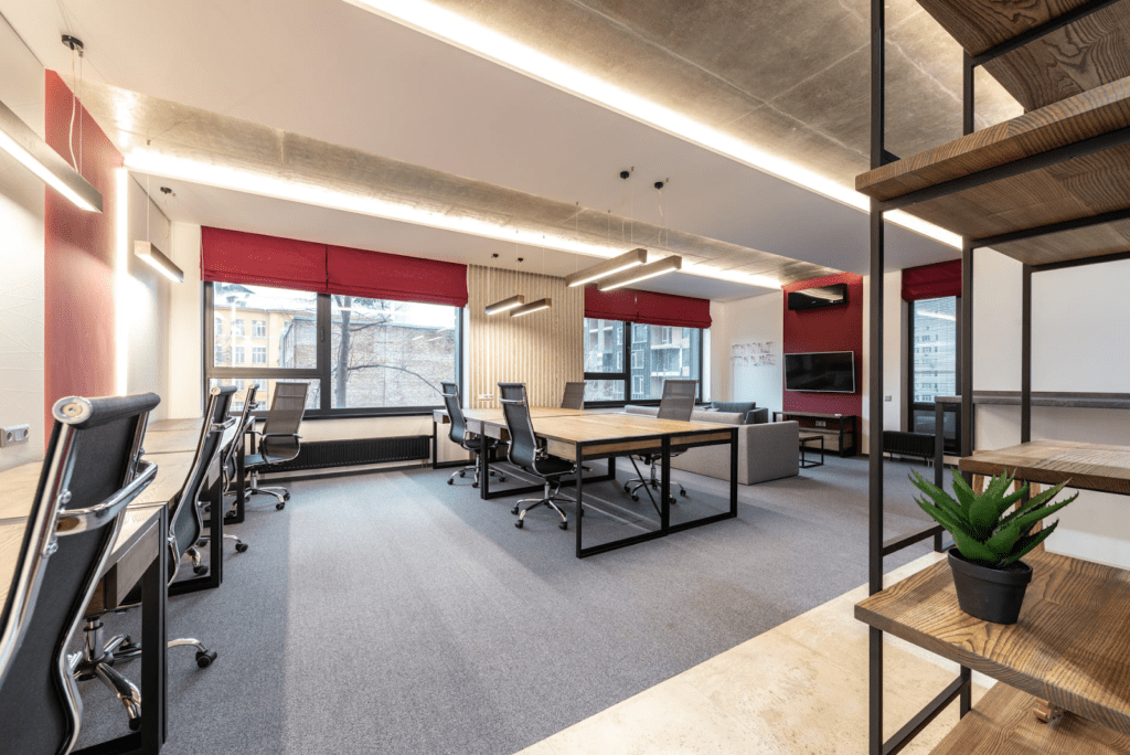 fully repainted office space can enhance the ambience to make workers more productive