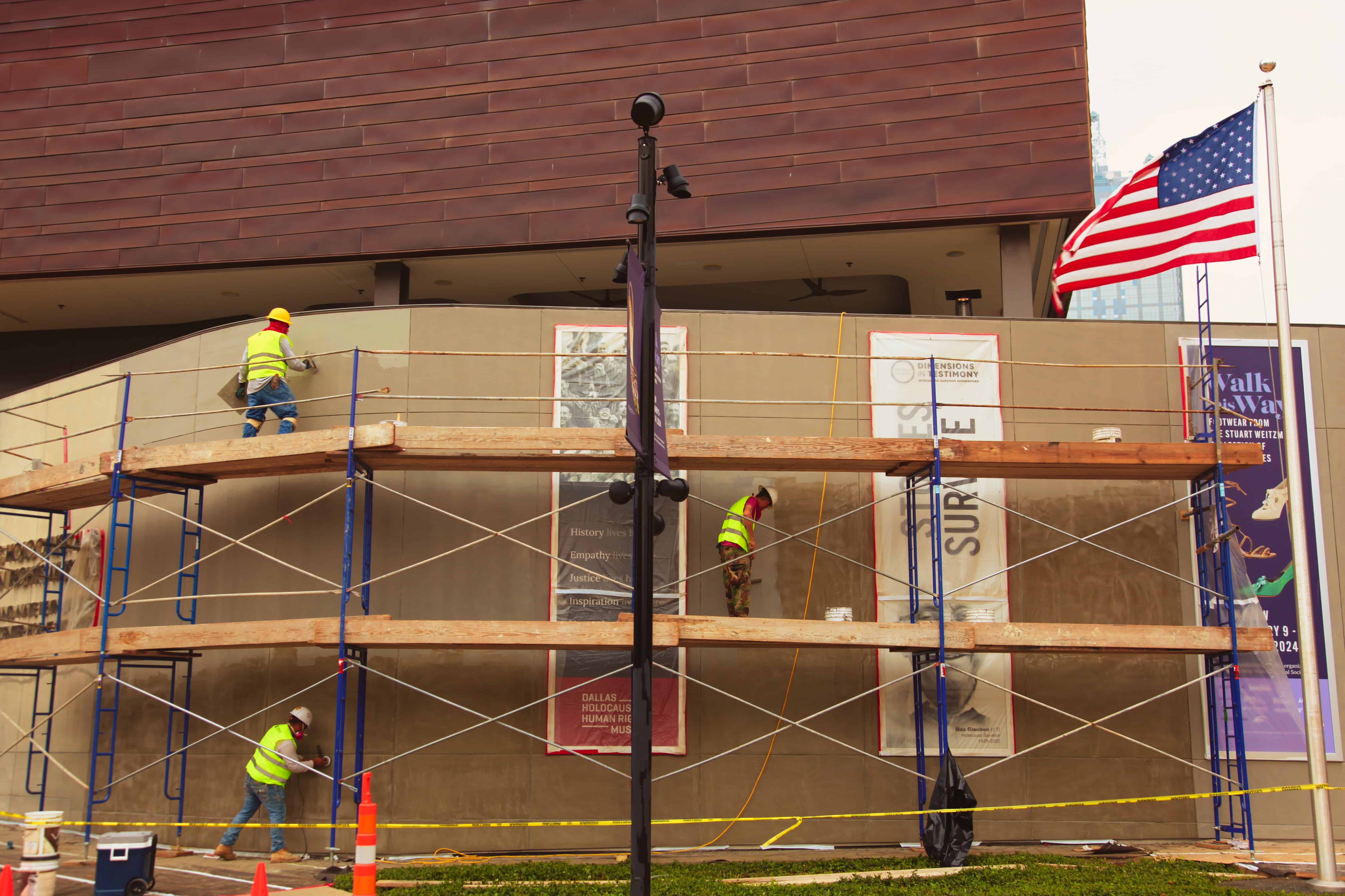 Exterior Plaster Facade Repair for the Dallas Holocaust and Human Rights Museum